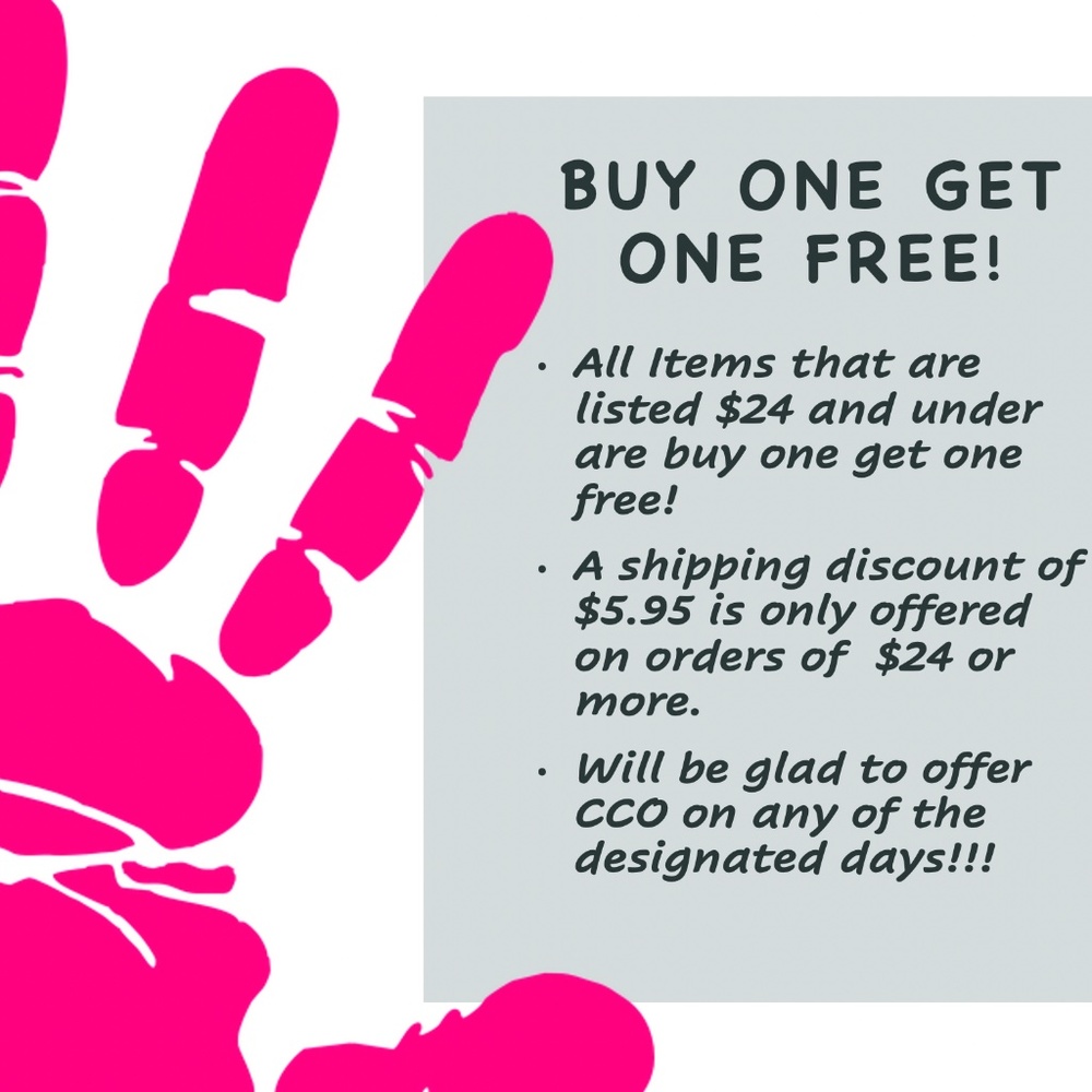 STOP BUY ONE GET ONE FREE!